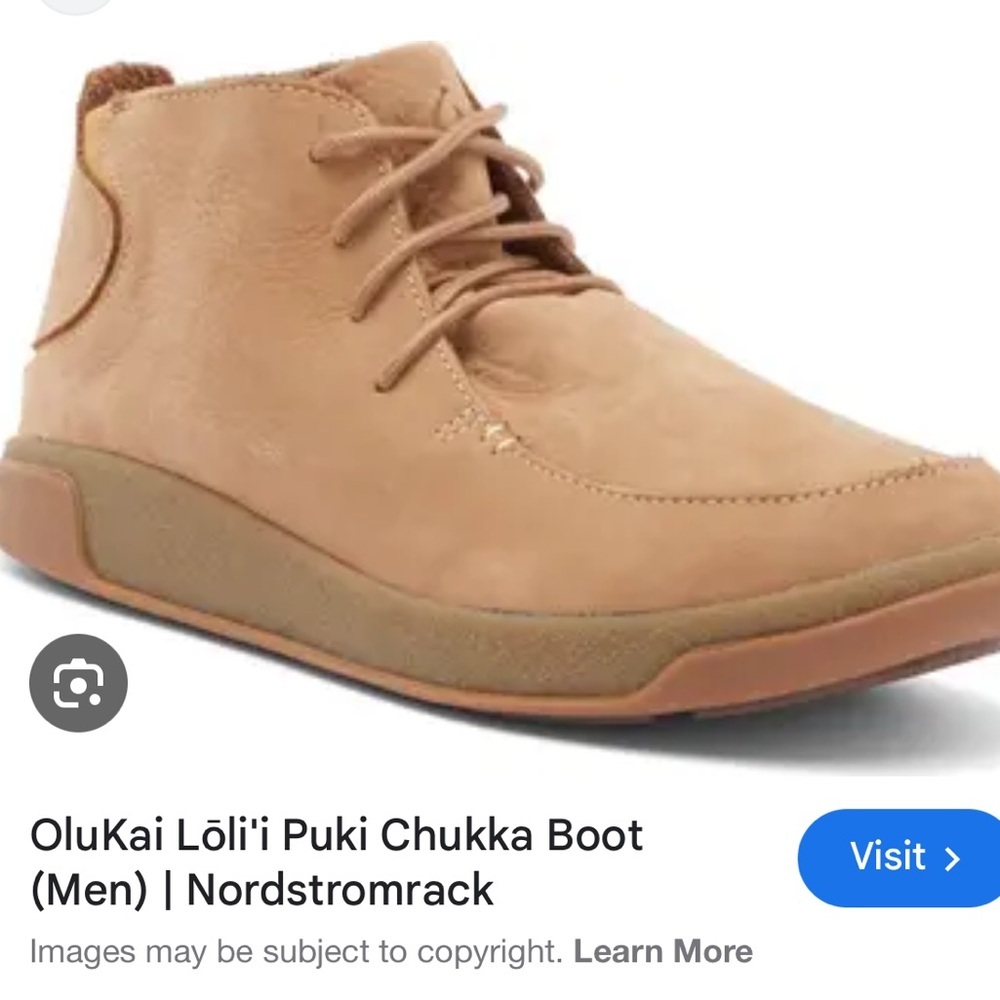 Olukai Men’s‎ Loli’i Puki Chukka Boots 10 Workwear Streetwear Outdoors